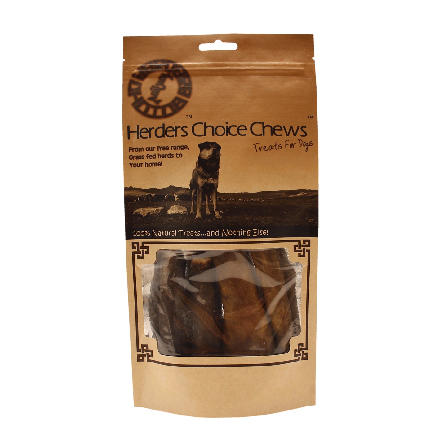 Herders Choice Chews Dried Cow Tails 6 pcs. Retail - Mongolian Chews