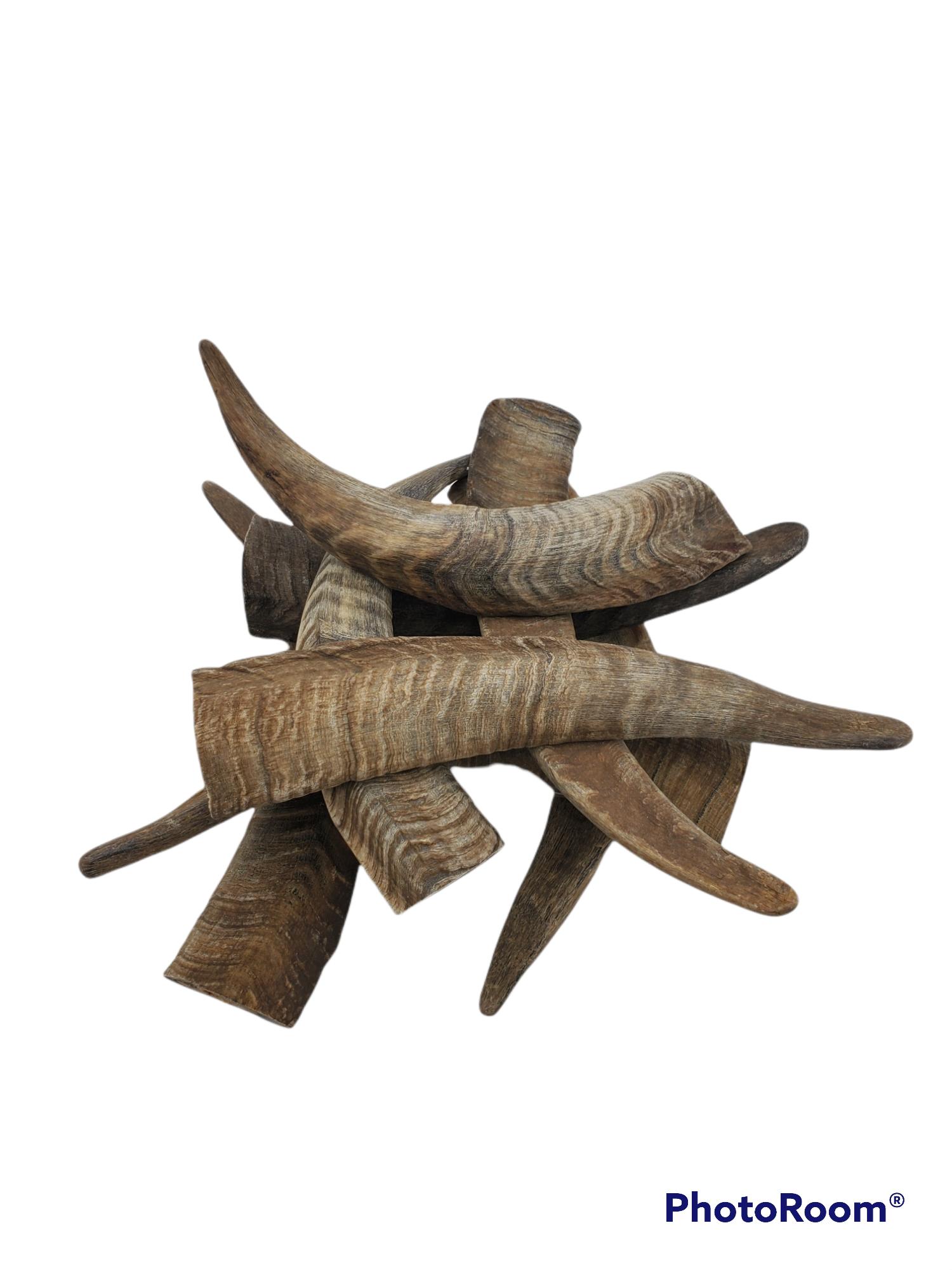 Herders Choice Chews Dried Goat Horns bulk pack 2.2 lb. (1kg)  Retail - Mongolian Chews