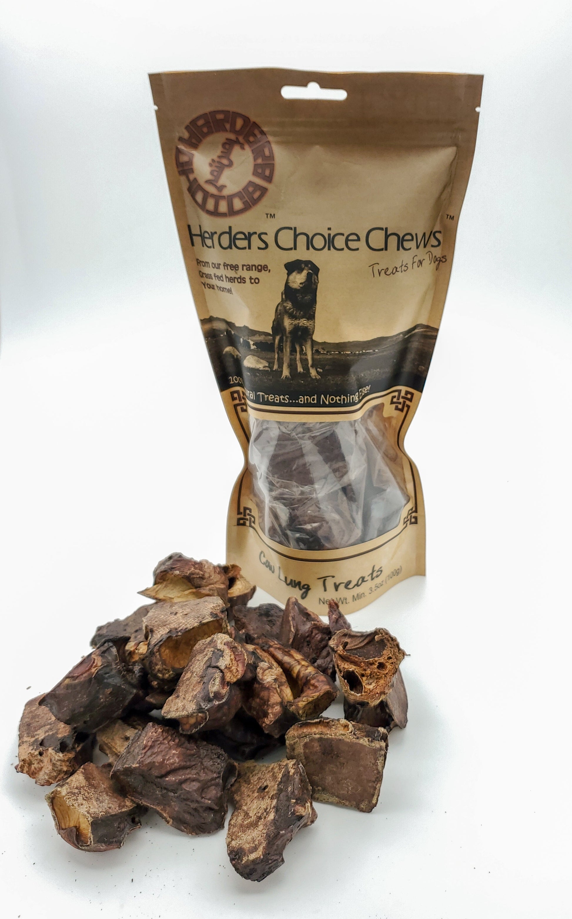 Cow Lung  3.5 oz  (100g)  POS - Mongolian Chews